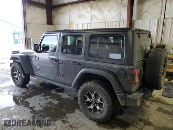 2021 Jeep Wrangler Unlimited Rubicon with VIN 1C4HJXFNXMW732523, listed as a Copart auction lot 40781314 with 23,535 mi miles and Salvage title. Bid and sale history available at DreamBid. Image 2.