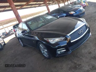 2015 Infiniti Q50 with VIN JN1BV7AP6FM334245, listed as a IAAI auction lot 42509077 with 123,575 mi miles and . Bid and sale history available at DreamBid. Image 1.