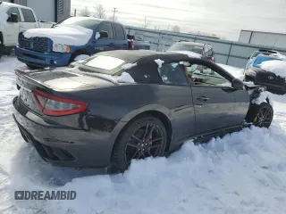 2013 Maserati GranTurismo Convertible Sport with VIN ZAM45VMAXD0071100, listed as a Copart auction lot 46999495 with 0 mi miles and Salvage Title. Bid and sale history available at carsss.com. Image 3.