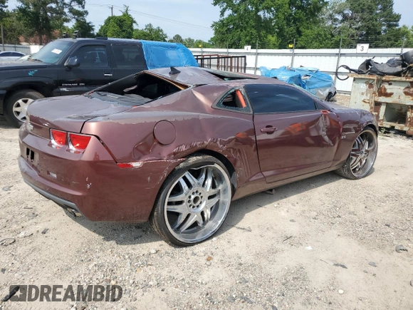 2011 Chevrolet Camaro 2LT with VIN 2G1FC1ED6B9123922, listed as a Copart auction lot 60401295 with 193,441 mi miles and Salvage title. Bid and sale history available at DreamBid. Image 3.