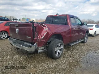 2019 Ram 1500 Laramie with VIN 1C6SRFDT5KN830864, listed as a Copart auction lot 46498855 with 63,935 mi miles and Salvage Title. Bid and sale history available at carsss.com. Image 3.