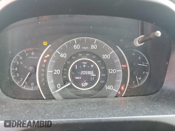 2014 Honda CR-V EX with VIN 2HKRM4H58EH611312, listed as a Copart auction lot 52393985 with 205,966 mi miles and Clean Title. Bid and sale history available at DreamBid. Image 9.