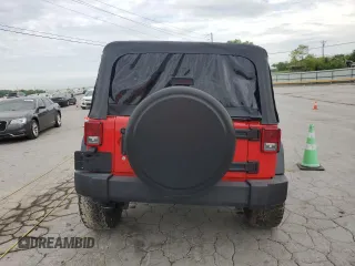 2015 Jeep Wrangler Sport with VIN 1C4AJWAG6FL715453, listed as a Copart auction lot 53686145 with 88,504 mi miles and Salvage Title. Bid and sale history available at DreamBid. Image 6.