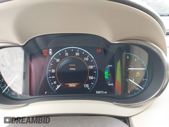 2015 Buick LaCrosse Leather with VIN 1G4GB5GR1FF296173, listed as a IAAI auction lot 41611401 with 56,673 mi miles and . Bid and sale history available at DreamBid. Image 7.