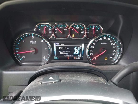 2017 Chevrolet Silverado 1500 LT with VIN 3GCPCREC7HG212382, listed as a IAAI auction lot 41896791 with 129,264 mi miles. Bid and sale history available at carsss.com. Image 7.