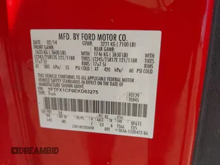 2014 Ford F-150 XL with VIN 1FTFX1CF0EKD63275, listed as a IAAI auction lot 41779075 with 250,504 mi miles. Bid and sale history available at carsss.com. Image 9.