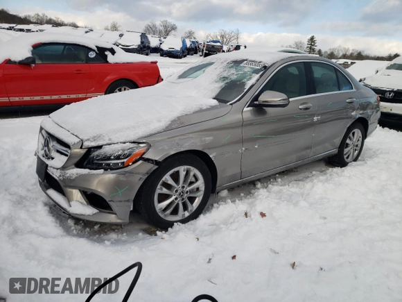 2021 Mercedes-Benz C 300 with VIN W1KWF8EB5MR646112, listed as a Copart auction lot 88865085 with 35,300 mi miles and Salvage Title. Bid and sale history available at carsss.com. Image 1.