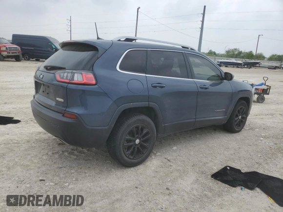 2019 Jeep Cherokee Latitude with VIN 1C4PJMCX5KD379634, listed as a Copart auction lot 51374265 with 74,404 mi miles and Salvage title. Bid and sale history available at DreamBid. Image 3.