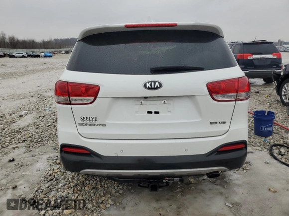2018 Kia Sorento EX with VIN 5XYPHDA55JG395331, listed as a Copart auction lot 46834535 with 37,576 mi miles and Clean Title. Bid and sale history available at carsss.com. Image 6.