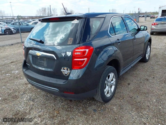 2017 Chevrolet Equinox LS with VIN 2GNALBEK8H1598749, listed as a IAAI auction lot 42014792 with 87,529 mi miles. Bid and sale history available at carsss.com. Image 4.