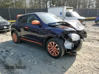 2015 Nissan Juke SV with VIN JN8AF5MV7FT550541, listed as a Copart auction lot 47573835 with 89,667 mi miles and Salvage Title. Bid and sale history available at DreamBid. Image 10.