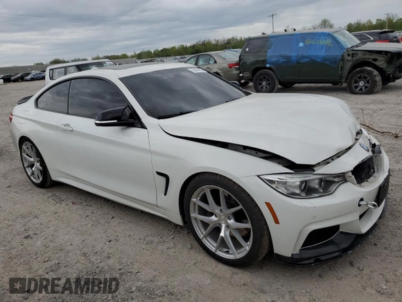 2014 BMW 4 Series 435i xDrive with VIN WBA3R5C53EK189033, listed as a Copart auction lot 56394675 with 101,183 mi miles and Salvage title. Bid and sale history available at DreamBid. Image 4.