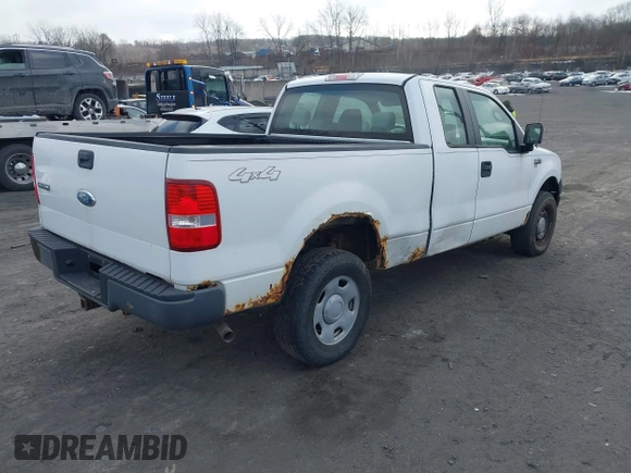 2007 Ford F-150 STX with VIN 1FTRX14W87NA63853, listed as a IAAI auction lot 41343967 with 59,513 mi miles. Bid and sale history available at carsss.com. Image 4.
