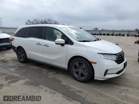 2022 Honda Odyssey EX with VIN 5FNRL6H59NB018877, listed as a Copart auction lot 47428685 with 65,333 mi miles and Salvage Title. Bid and sale history available at DreamBid. Image 4.
