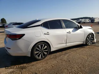 2022 Nissan Sentra SV with VIN 3N1AB8CV9NY211024, listed as a Copart auction lot 48975375 with 53,744 mi miles and Salvage Title. Bid and sale history available at carsss.com. Image 3.