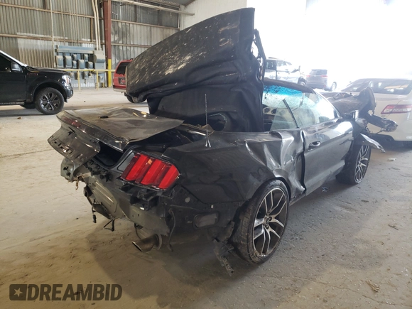 2015 Ford Mustang GT Premium with VIN 1FATP8FF7F5390485, listed as a Copart auction lot 48559430 with Not Provided miles and Salvage Title. Bid and sale history available at DreamBid. Image 4.