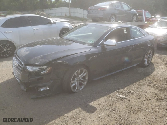 2016 Audi S5 Premium Plus with VIN WAUC4AFR2GA015226, listed as a Copart auction lot 61377274 with 64,176 mi miles and Salvage Title. Bid and sale history available at carsss.com. Image 1.