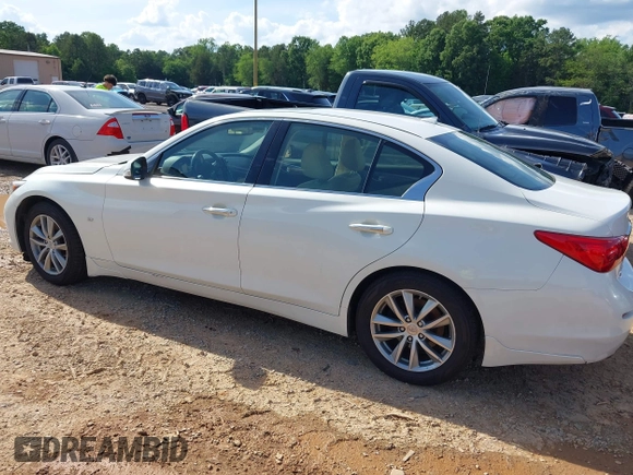 2015 Infiniti Q50 Premium with VIN JN1BV7ARXFM414391, listed as a IAAI auction lot 42245462 with 216,495 mi miles and . Bid and sale history available at DreamBid. Image 14.