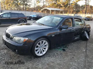 2007 BMW 7 Series 750Li with VIN WBAHN83587DT74804, listed as a Copart auction lot 88068255 with 0 mi miles and Salvage Title. Bid and sale history available at carsss.com. Image 1.