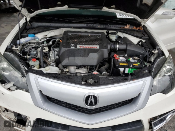 2011 Acura RDX Technology with VIN 5J8TB2H58BA001527, listed as a Copart auction lot 45229695 with 140,161 mi miles and Salvage title. Bid and sale history available at DreamBid. Image 12.