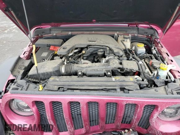 2021 Jeep Wrangler Sport S with VIN 1C4GJXAG3MW858730, listed as a Copart auction lot 44279865 with 25,857 mi miles and Salvage Title. Bid and sale history available at DreamBid. Image 12.
