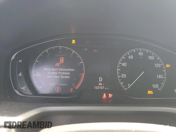 2019 Honda Accord Sport with VIN 1HGCV2F35KA002014, listed as a Copart auction lot 61799435 with 122,107 mi miles and Non repairable. Bid and sale history available at DreamBid. Image 9.
