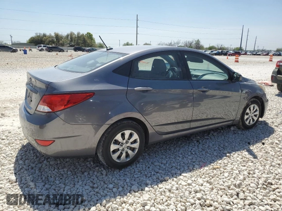 2017 Hyundai Accent SE with VIN KMHCT4AE4HU310352, listed as a Copart auction lot 50322535 with 108,815 mi miles and Salvage Title. Bid and sale history available at carsss.com. Image 3.