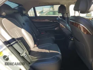2017 Genesis G90 3.3T Premium with VIN KMHG34JA6HU033590, listed as a Copart auction lot 88418805 with 114,538 mi miles and Salvage Title. Bid and sale history available at carsss.com. Image 10.