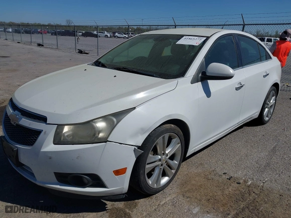 2012 Chevrolet Cruze LTZ with VIN 1G1PH5SC4C7147440, listed as a IAAI auction lot 41865272 with 192,684 mi miles. Bid and sale history available at carsss.com. Image 2.