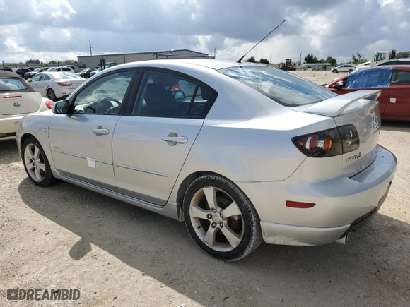 2005 Mazda Mazda3 s with VIN JM1BK323551220599, listed as a Copart auction lot 73826724 with 0 mi miles and Salvage Title. Bid and sale history available at carsss.com. Image 2.