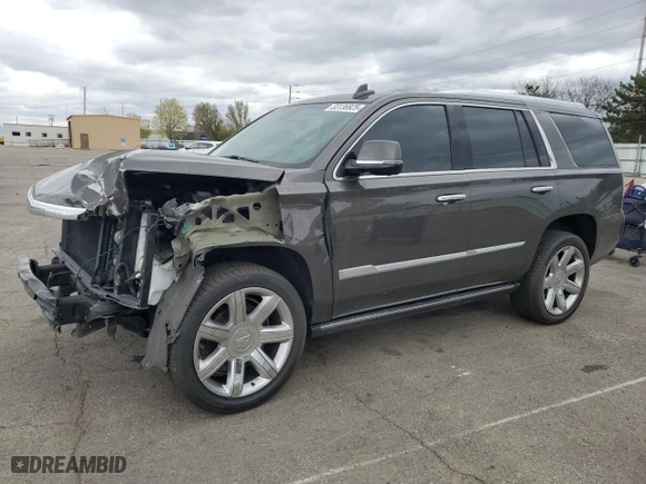 2020 Cadillac Escalade Premium Luxury with VIN 1GYS4CKJ7LR156518, listed as a Copart auction lot 53136925 with 87,706 mi miles and Salvage Title. Bid and sale history available at carsss.com. Image 1.
