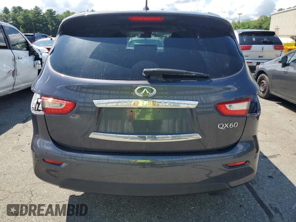 2014 Infiniti QX60 with VIN 5N1AL0MM9EC503343, listed as a Copart auction lot 64135015 with 130,998 mi miles and Clean title. Bid and sale history available at DreamBid. Image 6.