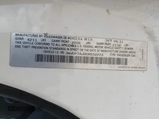 2012 Volkswagen Jetta SE z VIN 3VWDP7AJ0CM332273, wystawiony jako IAAI lot #42807798 z przebiegiem 160 501 mil mil oraz . Historia ofert i sprzedaży dostępna na DreamBid. Obrazek 9.