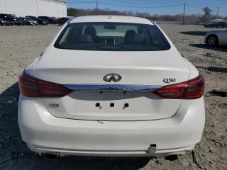 2019 Infiniti Q50 3.0t LUXE with VIN JN1EV7AR9KM558845, listed as a Copart auction lot 48491955 with 51,541 mi miles and Salvage Title. Bid and sale history available at carsss.com. Image 6.