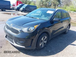 2017 Kia Niro LX with VIN KNDCB3LC9H5055737, listed as a IAAI auction lot 41983379 with 105,007 mi miles. Bid and sale history available at carsss.com. Image 2.