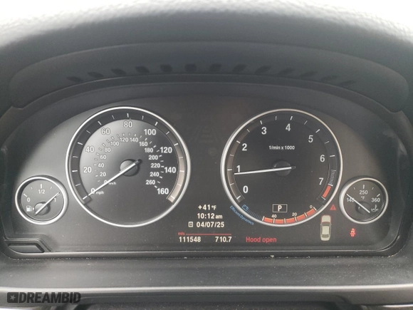 2013 BMW 5 Series 528i xDrive with VIN WBAXH5C57DD112723, listed as a Copart auction lot 51939585 with 111,548 mi miles and Clean Title. Bid and sale history available at carsss.com. Image 9.