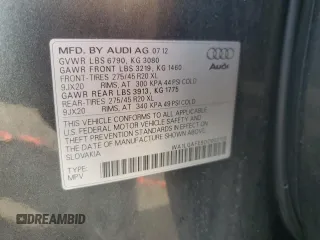 2013 Audi Q7 3.0T Premium Plus with VIN WA1LGAFE5DD002126, listed as a Copart auction lot 51443185 with 155,358 mi miles and Salvage Title. Bid and sale history available at carsss.com. Image 13.