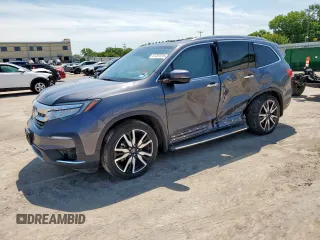 2022 Honda Pilot Elite with VIN 5FNYF6H05NB051690, listed as a Copart auction lot 61207015 with 33,105 mi miles and Salvage title. Bid and sale history available at DreamBid. Image 1.