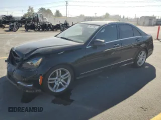 2014 Mercedes-Benz C 250 Sport with VIN WDDGF4HB7EG209069, listed as a Copart auction lot 59372865 with 86,636 mi miles and Salvage title. Bid and sale history available at DreamBid. Image 1.