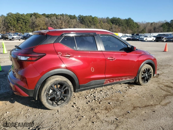 2022 Nissan Kicks SV with VIN 3N1CP5CV8NL519341, listed as a Copart auction lot 86223914 with NaN miles and Salvage Title. Bid and sale history available at carsss.com. Image 3.