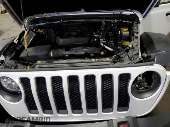 2021 Jeep Wrangler Unlimited Rubicon with VIN 1C4HJXFN2MW562724, listed as a Copart auction lot 50445285 with 73,644 mi miles and Salvage title. Bid and sale history available at DreamBid. Image 13.