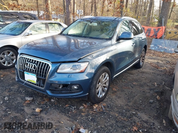 2015 Audi Q5 Premium with VIN WA1CFAFP3FA092157, listed as a IAAI auction lot 41229348 with 134,269 mi miles. Bid and sale history available at carsss.com. Image 17.