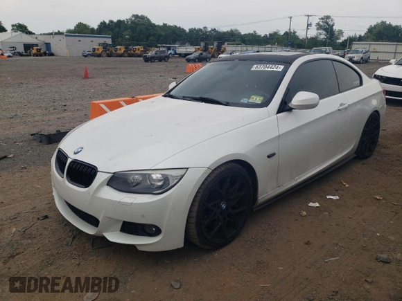 2012 BMW 3 Series 335i with VIN WBAKG7C55CE263335, listed as a Copart auction lot 63704424 with 92,966 mi miles and Salvage Title. Bid and sale history available at carsss.com. Image 1.