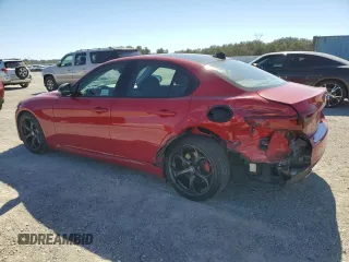 2018 Alfa Romeo Giulia Ti Sport with VIN ZARFAECN2J7596268, listed as a Copart auction lot 73506504 with 69,088 mi miles and Salvage Title. Bid and sale history available at carsss.com. Image 2.