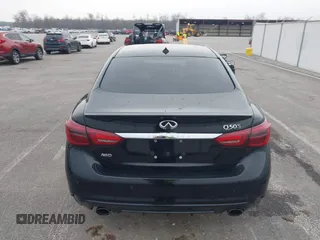 2018 Infiniti Q50 Red Sport 400 with VIN JN1FV7ARXJM480160, listed as a IAAI auction lot 41994848 with 71,346 mi miles and . Bid and sale history available at DreamBid. Image 16.