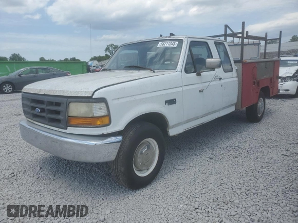 1996 Ford F-250 with VIN 1FTHX25HXTEA92699, listed as a Copart auction lot 58211345 with 396,760 mi miles and Clean title. Bid and sale history available at DreamBid. Image 1.