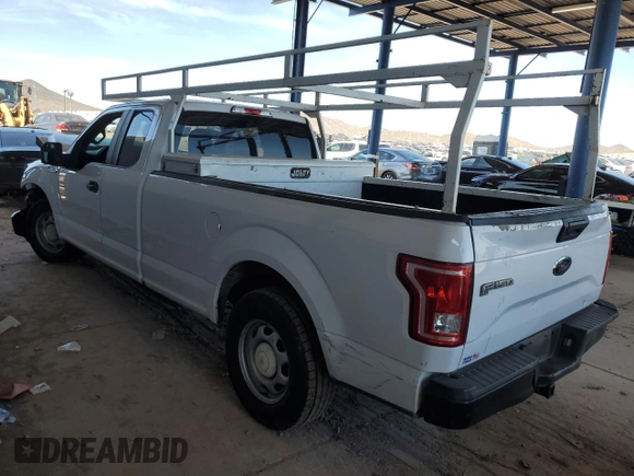 2017 Ford F-150 XL with VIN 1FTEX1CFXHKE52187, listed as a Copart auction lot 57912035 with 186,391 mi miles and Salvage title. Bid and sale history available at DreamBid. Image 2.