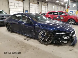 2024 BMW 8 Series M850i with VIN WBAGV8C07RCR46776, listed as a Copart auction lot 80021814 with 3,772 mi miles and Salvage Title. Bid and sale history available at carsss.com. Image 4.