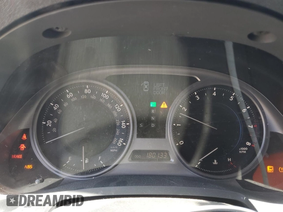 2010 Lexus IS 250 with VIN JTHCF5C25A5038073, listed as a Copart auction lot 54848695 with 180,133 mi miles and Salvage title. Bid and sale history available at DreamBid. Image 9.