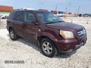 2008 Honda Pilot EX-L with VIN 5FNYF18568B048249, listed as a Copart auction lot 63614245 with 195,503 mi miles and Salvage title. Bid and sale history available at DreamBid. Image 4.